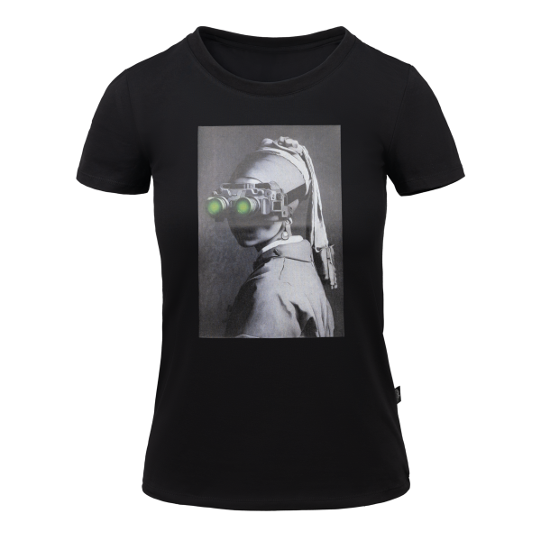 Women's T-shirt (NVG Girl) - Black