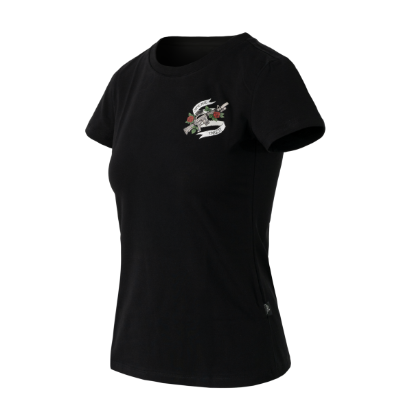 Women's T-shirt Slim (Come and take it) - Black