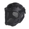 WOSPORT ELMETTO W23 CON RETE METALLICA NERO (WO-HL107)