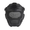 WOSPORT ELMETTO W23 CON RETE METALLICA NERO (WO-HL107)
