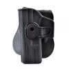 WOSPORT FONDINA RIGIDA ESTRAZIONE RAPIDA PER MANCINI SERIE GLOCK NERA (WO-GB42LB)