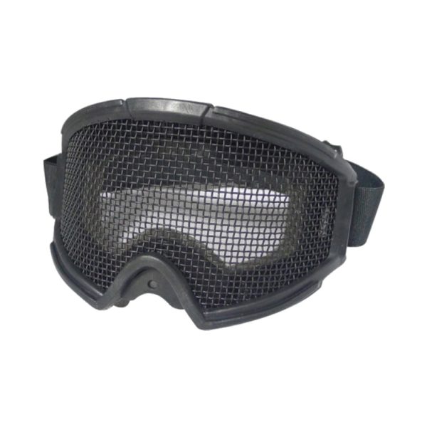WOSPORT MASCHERA CON RETE METALLICA NERA (6058B) WOSPORT MASCHERA CON RETE METALLICA NERA (6058B)