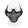 WOSPORT MASCHERA CON RETE METALLICA NERA (KR001B)