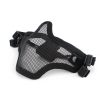 WOSPORT MASCHERA CON RETE METALLICA NERA (KR001B)