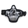 WOSPORT MASCHERA CON RETE METALLICA NERA/SKULL (KR001BN)