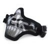 WOSPORT MASCHERA CON RETE METALLICA NERA/SKULL (KR001BN)