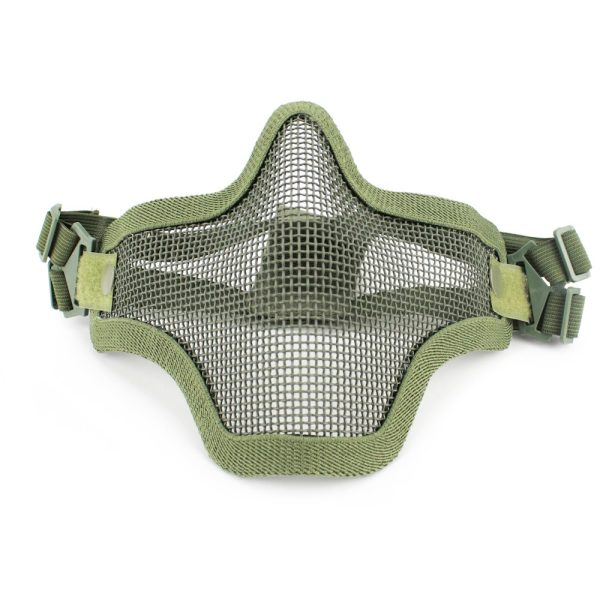 WOSPORT MASCHERA CON RETE METALLICA OLIVE DRAB (KR001V)