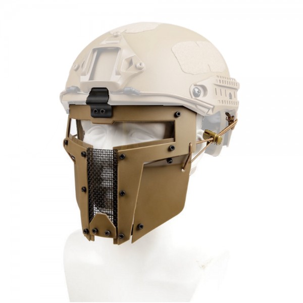 WOSPORT MASCHERA PER ELMETTO IRON WARRIOR FULL FACE TAN (WO-MA104T)