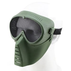 WOSPORT MASCHERA SMALL FLY CON RETE METALLICA OLIVE DRAB (KR014V) WOSPORT MASCHERA SMALL FLY CON RETE METALLICA OLIVE DRAB (KR014V)