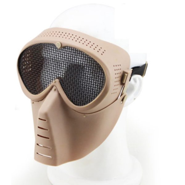 WOSPORT MASCHERA SMALL FLY CON RETE METALLICA TAN (KR014T) WOSPORT MASCHERA SMALL FLY CON RETE METALLICA TAN (KR014T)