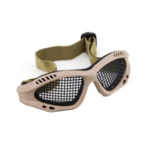 WOSPORT OCCHIALI TATTICI CON RETE METALLICA TAN (6059T) WOSPORT OCCHIALI TATTICI CON RETE METALLICA TAN (6059T)