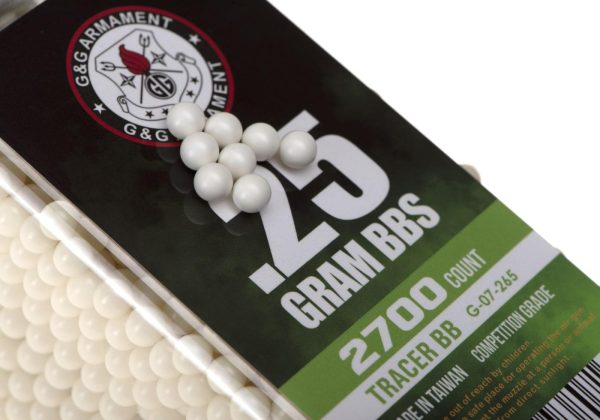 0.25g Tracer BBs 2700rds Green