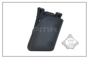 FMA tasca rigida caricatore 9MM fast MULTI-ANGLE SPEED Universal Belt Pistol Pouch - nera Black