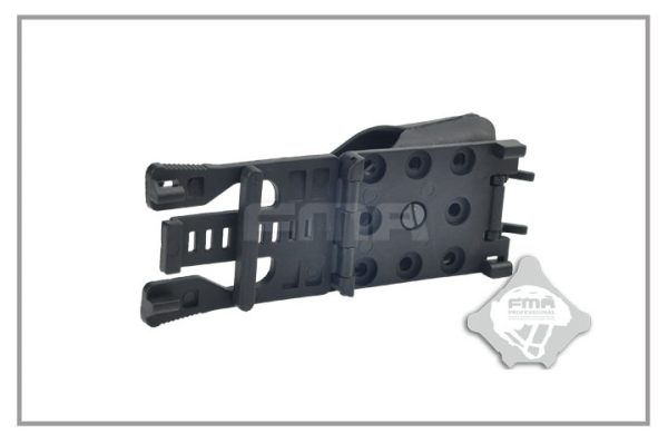 FMA tasca rigida caricatore 9MM fast MULTI-ANGLE SPEED Universal Belt Pistol Pouch - nera Black