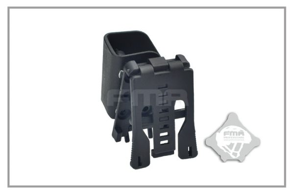 FMA tasca rigida caricatore 9MM fast MULTI-ANGLE SPEED Universal Belt Pistol Pouch - nera Black
