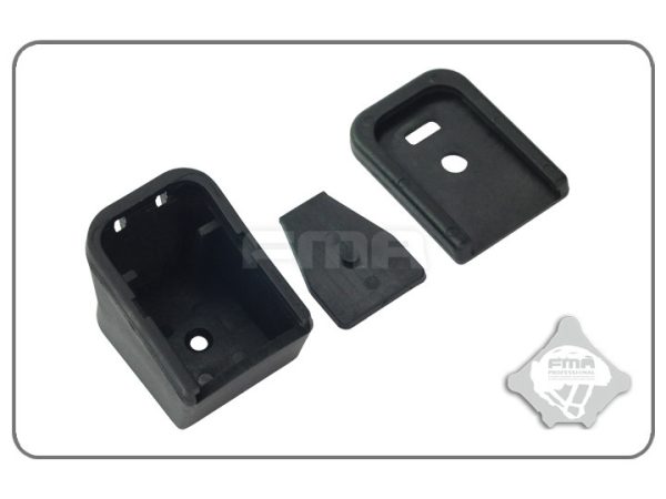 FMA fondello caricatore custom glock G-Series Magazine Flat and Enlarged Bottom Cover Set - nero Black