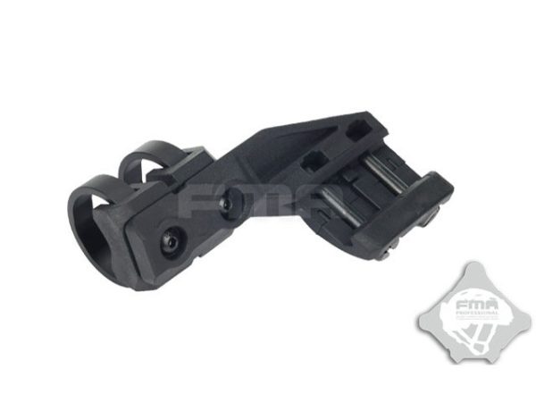 FMA slitta laterale torcia Right Side RIS Mount for Flashlight with a diameter of 20-25 mm - nera Black