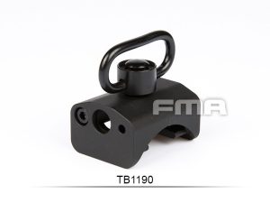 FMA attacco cinghia QD Sling Swivel Mounting Base for P90 / SSR90, Low - nero Black