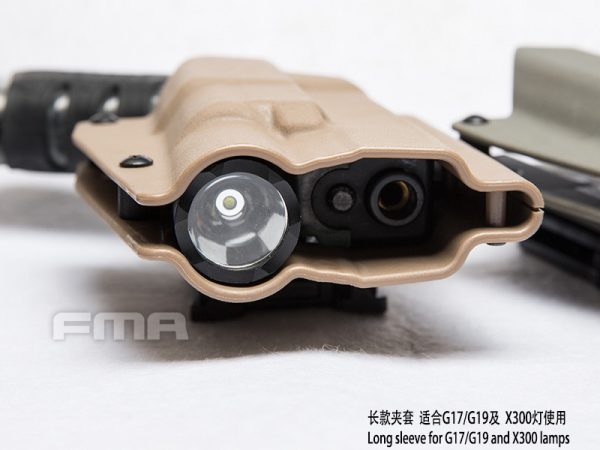 FMA fondina Kydex Holster (glock G-Series with Flashlight X300), Right Hand - Tan