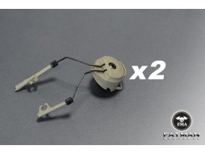 FMA GANCI SUPPORTO CUFFIE ELMETTO ARC Helmet Mount for Peltor Comtac Headset - VERDE FG