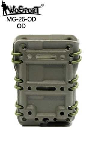 WST Nylon MOLLE 5.56 / M4 Magazine Pouch – Green