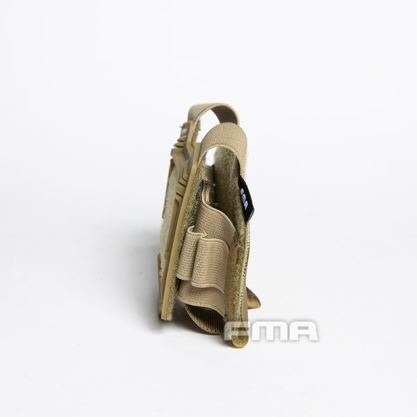 FMA tasca porta contrappeso elmetto Helmet Pouch for NVG Battery Box / Counterweight, Velcro - Tan