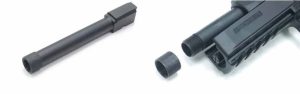 ASG CZ P-09 GBB Threaded Metal Outer Barrel, 14mm CCW - Black