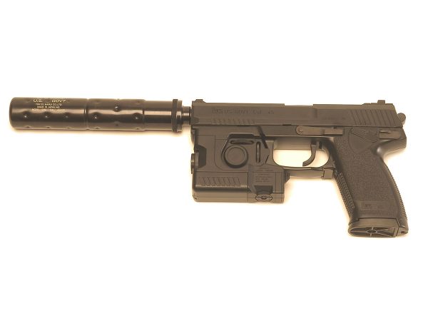 TM GNB SOCOM Model 23 Gas Pistol with Led Torch - Black (no markings)