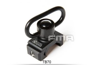 FMA 360° DD QD Sling Swivel RIS Mount - Black FMA anello+attacco rail cinghia 360° DD QD Sling Swivel RIS Mount - NERO Black