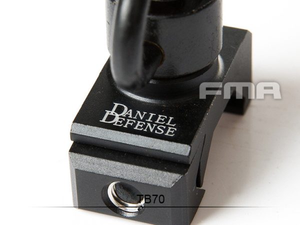 FMA anello+attacco rail cinghia 360° DD QD Sling Swivel RIS Mount - NERO Black
