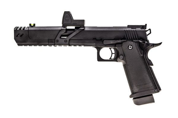 RAVEN pistola a green gas Hi-Capa DRAGON 7 BDS GBB - NERA Black