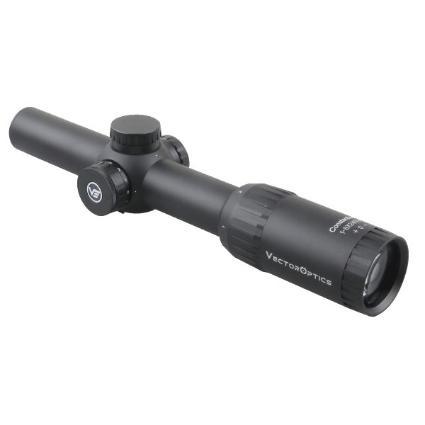 VECTOR VO OTTICA PROFESSIONALE CACCIA  CONSTANTINE 1-8 x 24 FFP CTR LPVO Riflescope - NERA Black