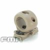 FMA 25mm Flashlight Single Clamp ARC Mount - Tan FMA 25mm Flashlight Single Clamp ARC Mount slitta porta torcia elmetto - Tan