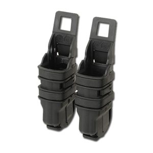 FMA Polymer MOLLE FastMag Pouch for Pistol Magazines, 2 pcs - Black FMA tasca rigida caricatore 9 mm Polymer MOLLE FastMag Pouch for Pistol Magazines, 2 pcs - nera Black