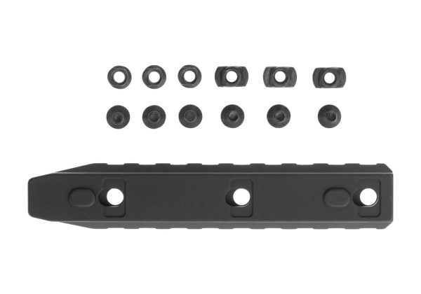 5KU 9 Slot Rail Section For MLOK / Keymod Black