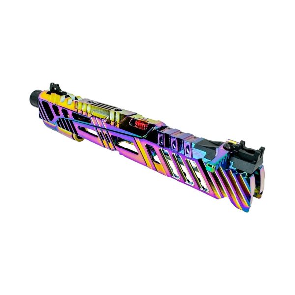 CTM canna esterna hicapa TM Hi-Capa 5.1 CNC SUPERLINE Split Slide - rainbow Electroplated Chameleon