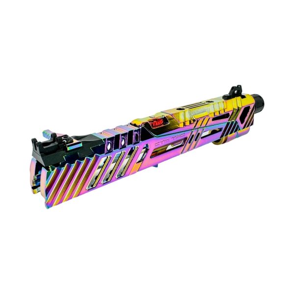 CTM canna esterna hicapa TM Hi-Capa 5.1 CNC SUPERLINE Split Slide - rainbow Electroplated Chameleon