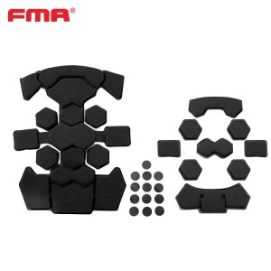 FMA kit comfort elmetto Yunlin Dual Layer Memory Foam Helmet Pad Kit - nero Black