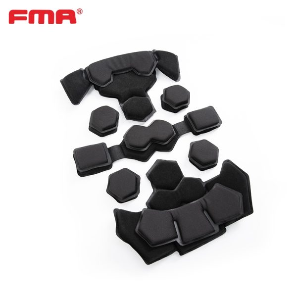 FMA kit comfort elmetto Yunlin Dual Layer Memory Foam Helmet Pad Kit - nero Black