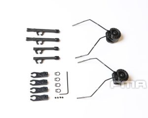 FMA kit ganci elmetto Headphone Universal Modular FARA OTH Attach ARC Rail Kit - neri Black