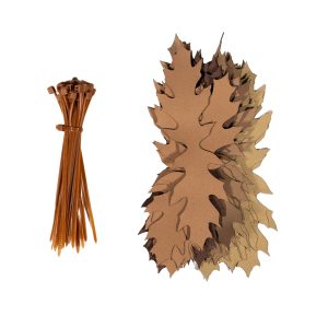 Kit costruzione ghillie 3D Camouflage Leaves SilkLeaf Dead Oak, 25 Pcs - MARRONI Brown