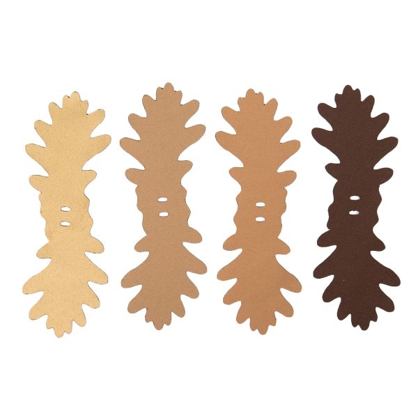 Kit costruzione ghillie 3D Camouflage Leaves SilkLeaf Oak, 25 Pcs - MARRONI Brown