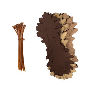 Kit costruzione ghillie 3D Camouflage Leaves SilkLeaf Oak, 25 Pcs - MARRONI Brown