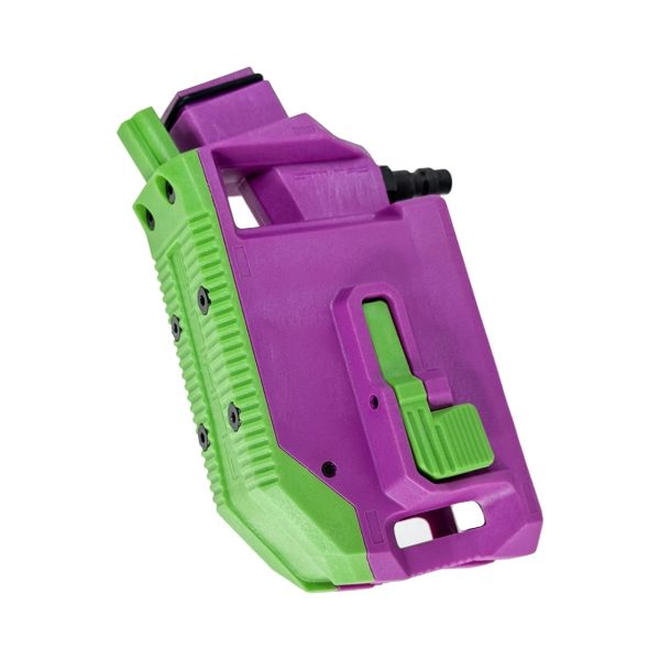 CTM adattatore speed airsoft inclinato HICAPA Hi-Capa HPA M4 AEG Magazine 90° Angled Adapter - Viola / VERDE