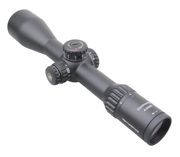 VECTOR VO OTTICA CACCIA CONTINENTAL X6 4-24x56 MBR FFP Rifle Scope - NERA Black