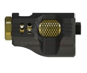 CTM rompifiamma custom hicapa Hi-Capa CNC Aluminum Compensator – nero Black / Gold