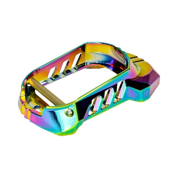 CTM metal Hi-Capa CNC Large Flared Magwell hicapa – Electroplated Rainbow