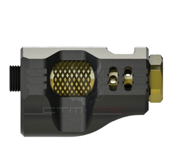 CTM rompifiamma custom hicapa Hi-Capa CNC Aluminum Compensator – nero Black / Gold