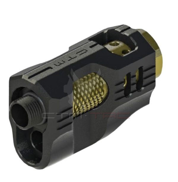 CTM rompifiamma custom hicapa Hi-Capa CNC Aluminum Compensator – nero Black / Gold