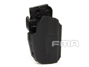 FMA Universal Belt Holster GLS 579, Right Hand - Black FMA Universal Belt Holster GLS 579 compact pistols , Right Hand - nera Black